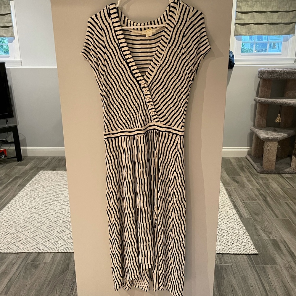 Anthropologie- Maeve stripped dress. Size small.